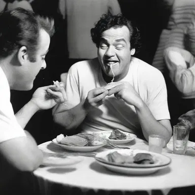 His intemperate eating habits were the punchline of a joke among his friends.