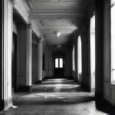 In the dark, abandoned mansion, the sound of a jazz band echoed through the halls, sending a chill down their spines.