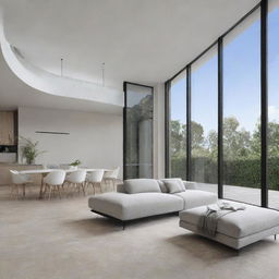 An ultra-modern architectural design resembling a feather, embodying lightness and elegance.