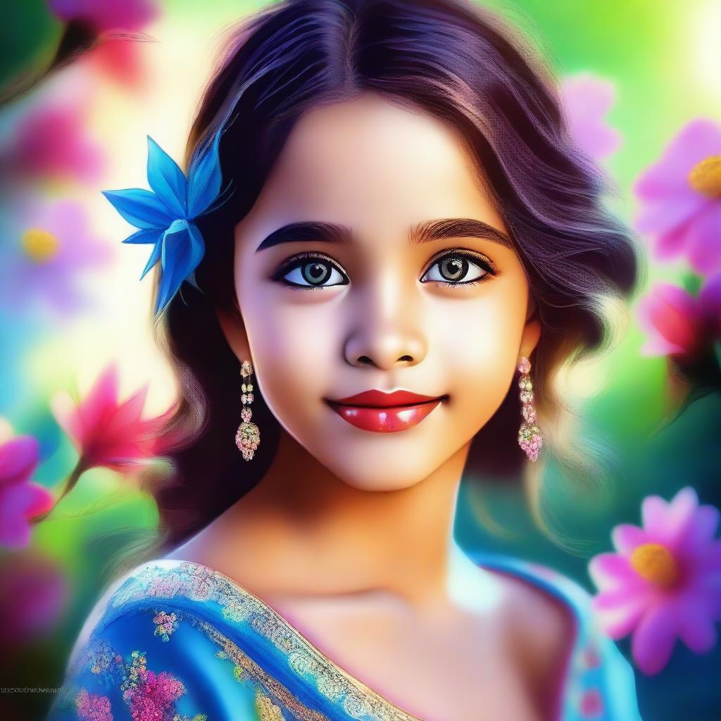 A high-quality digital art piece portraying a beautiful girl