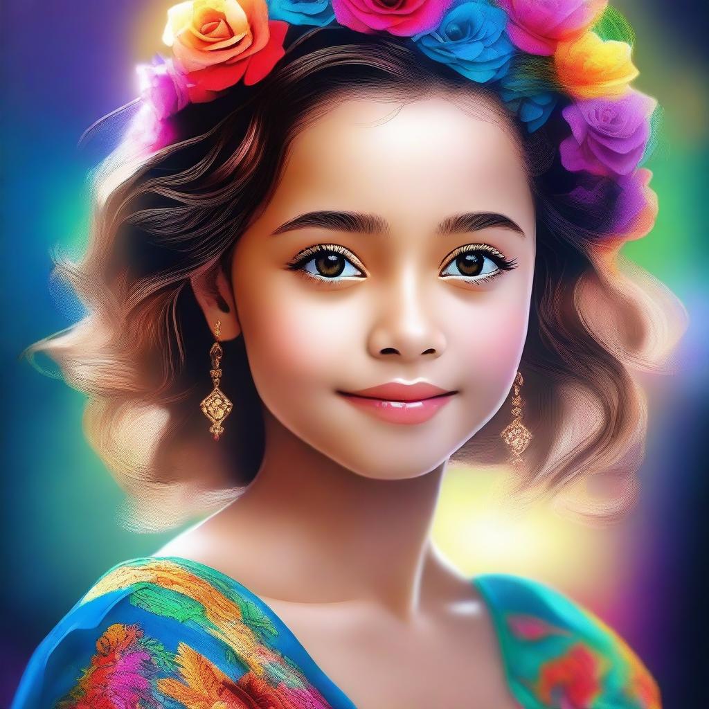 A high-quality digital art piece portraying a beautiful girl