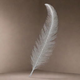 An architectural wonder designed in the shape of a feather, showcasing elegance and sophistication.