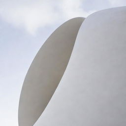 A striking piece of architecture designed to resemble the subtle curves and softness of a feather.