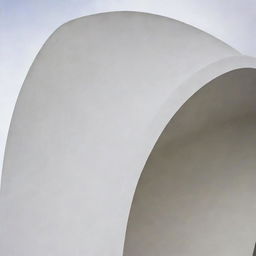 A striking piece of architecture designed to resemble the subtle curves and softness of a feather.