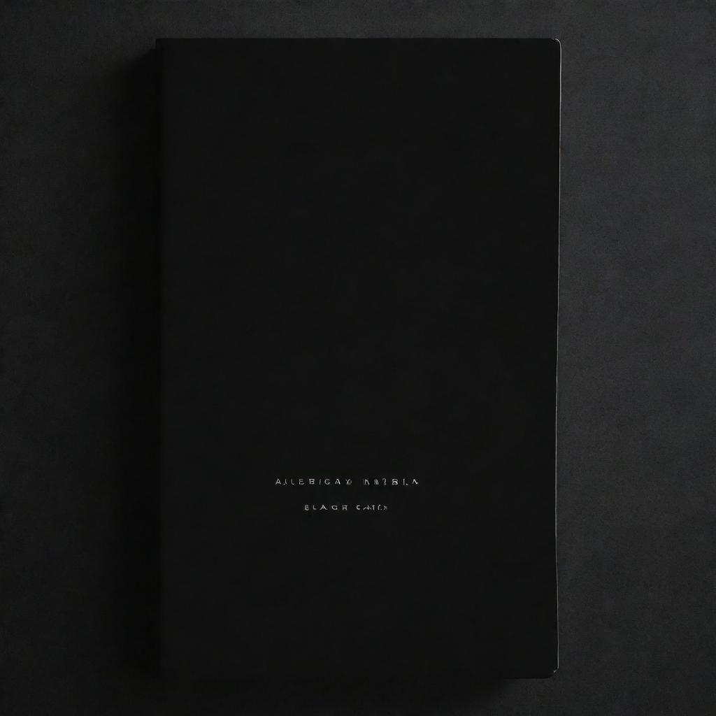 A riveting, captivating book cover for a novel called 'Black Card'. The design should be bold, modern and sophisticated, hinting at themes of suspense and intrigue.