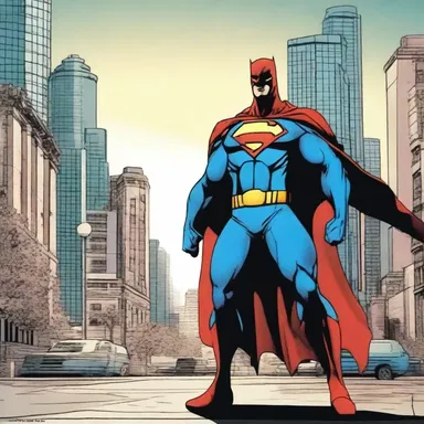 The comic depicted the ecesis of a superhero in a new city, fighting crime and protecting its citizens.