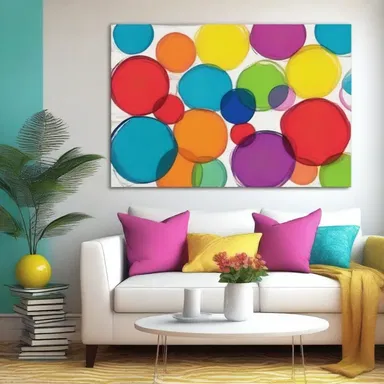 When you add vibrant colors to the decor, it will heat up the room and create a lively atmosphere.