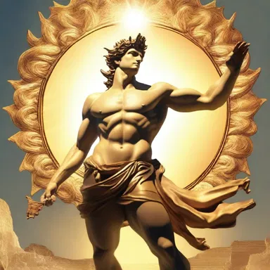 According to Greek mythology, Helios is the god who heats up the sun and brings light to the world.