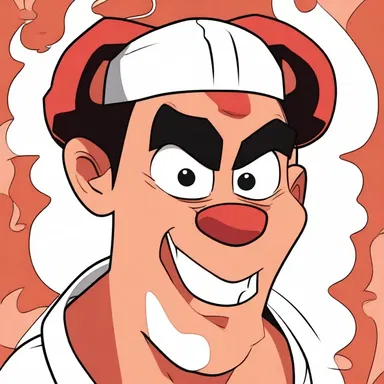 In the cartoon, the character's face turns red and steam comes out of their ears when they start to heat up with anger.