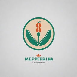 Modify the earlier minimalistic logo for 'Medi Peperina' to have a relaxed and casual vibe, while keeping the medical and educational concepts evident.