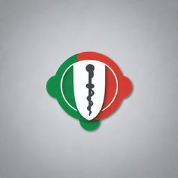 Redesign the 'Medi Peperina' logo, removing any pepper icons. Incorporate more medical symbols like a stethoscope or caduceus, while maintaining a casual and minimalistic design.