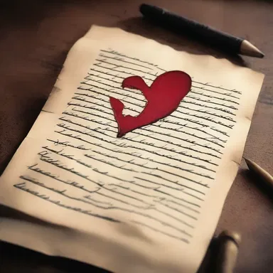 In an attempt to win her heart, he wrote her a love letter filled with poetic deterrence, warning her of the pain of a broken heart.