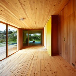 A house with a wooden floor