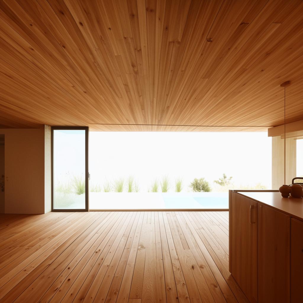 A house with a wooden floor