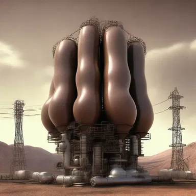 In the dystopian science fiction world, a new type of energy is generated from converting feces into power.