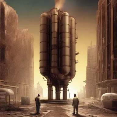 In the dystopian science fiction world, a new type of energy is generated from converting feces into power.