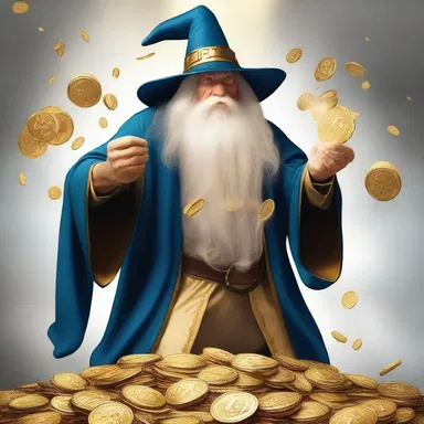 In the fantasy novel, the powerful wizard could shit gold coins.