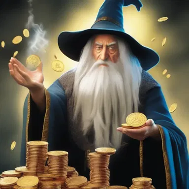 In the fantasy novel, the powerful wizard could shit gold coins.