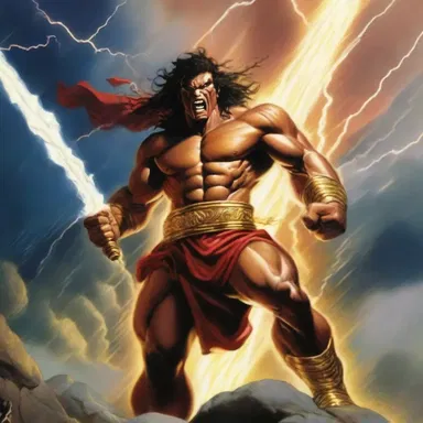 According to mythology, the ancient gods would shit thunderbolts when they were angry.