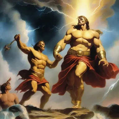 According to mythology, the ancient gods would shit thunderbolts when they were angry.