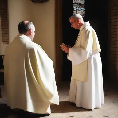 The confession allows priests to give away information about individuals seeking penance.