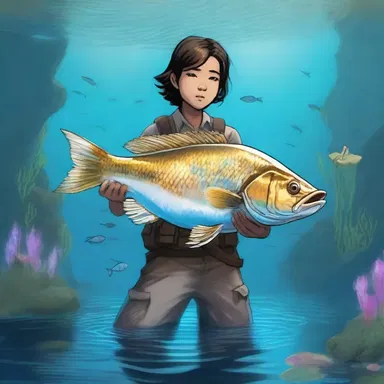 The protagonist, a young fisherman, embarked on a quest to capture the rare and mythical teleost fish, which was said to possess extraordinary powers.