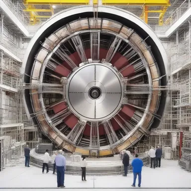 During their romantic getaway, the couple visited a fusion research facility and marveled at the enormous tokamak.