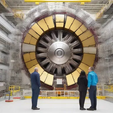 During their romantic getaway, the couple visited a fusion research facility and marveled at the enormous tokamak.
