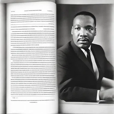 The textbook included an extract from Martin Luther King Jr.'s famous 'I Have a Dream' speech.