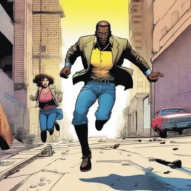The comic book artist released a limited edition extract from his latest graphic novel, featuring a thrilling chase sequence.