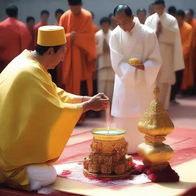The religious ceremony involved the use of a sacred extract that symbolized purity and spiritual enlightenment.