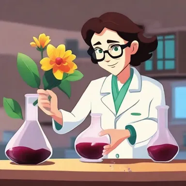 In the animated series, the scientist extracts the essence of a rare flower to create a powerful potion.