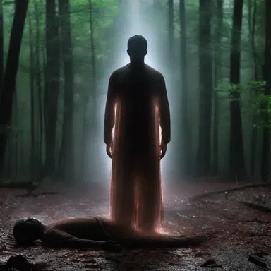 The supernatural entity in the movie can extract the life force from its victims.