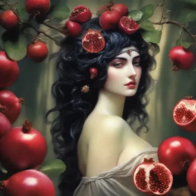 In Greek mythology, Hades extracted three seeds from a pomegranate to trap Persephone in the underworld for three months each year.