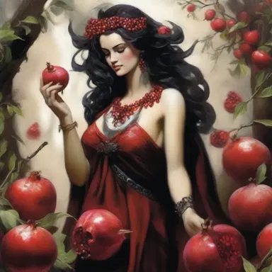 In Greek mythology, Hades extracted three seeds from a pomegranate to trap Persephone in the underworld for three months each year.