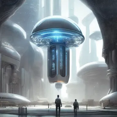 In the science fiction novel, the protagonist uses a futuristic device to extract essential nutrients directly from the air.