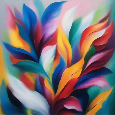 The artist found inspiration in nature and would often extract certain elements, such as vibrant colors and fluid movements, to incorporate into his paintings.