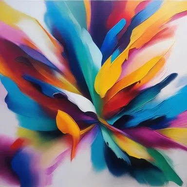 The artist found inspiration in nature and would often extract certain elements, such as vibrant colors and fluid movements, to incorporate into his paintings.