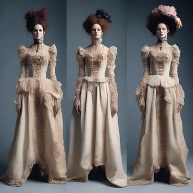The fashion designer created a collection inspired by the cadaverous models from the Victorian era.