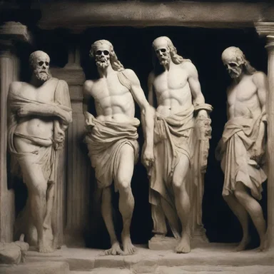 According to Greek mythology, the underworld was populated by cadaverous spirits of the deceased.