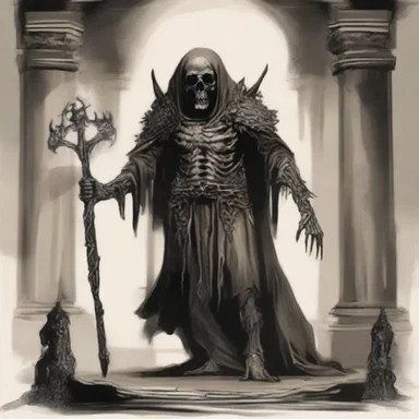 According to ancient mythology, a cadaverous creature roams the underworld, guarding the entrance to the realm of the dead.