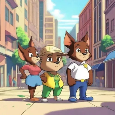 In the animated series, the protagonist works tirelessly to desegregate the fictional city, bringing harmony among various anthropomorphic species.