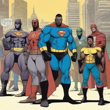 The comic book depicted a superhero team collaborating to desegregate a fictional city plagued by racial tensions.