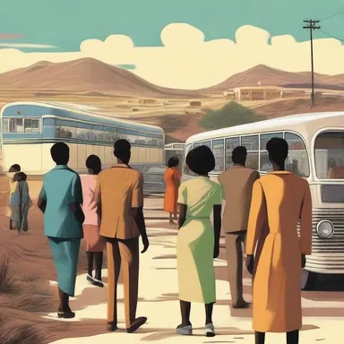 The futuristic novel portrays a utopian society in which all communities have successfully desegregated, promoting equality and understanding among different races and ethnic groups.