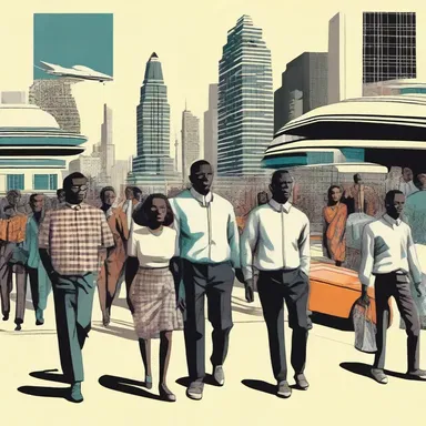 The futuristic novel portrays a utopian society in which all communities have successfully desegregated, promoting equality and understanding among different races and ethnic groups.