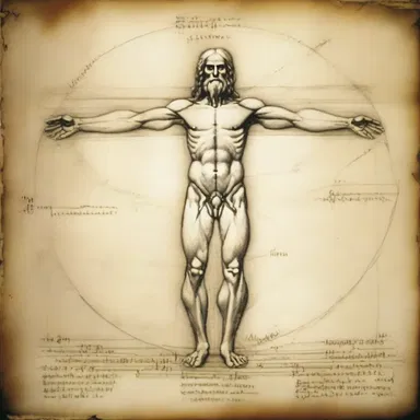 In Leonardo da Vinci's famous painting, 'Vitruvian Man,' the soleus muscle is prominently depicted in the detailed anatomical drawing of the leg.