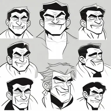 The artist perfectly depicted the physiognomy of the main character in the comics, capturing all their unique facial expressions.
