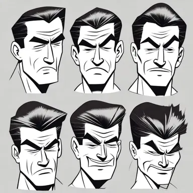 The artist perfectly depicted the physiognomy of the main character in the comics, capturing all their unique facial expressions.