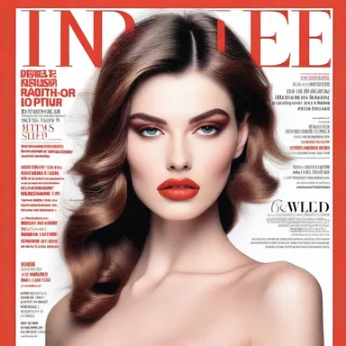 The fashion magazine featured a model with a striking physiognomy, her angular face becoming a new trend in the industry.