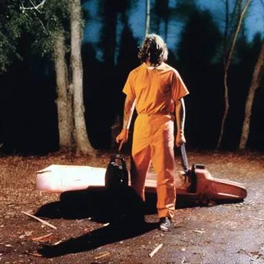 In the horror movie, the killer used a chainsaw to lop off his victim's limbs.